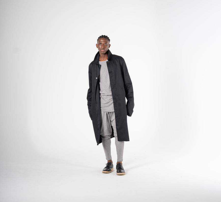 MILES : FLY FRONT LONG LOOSE JACKET