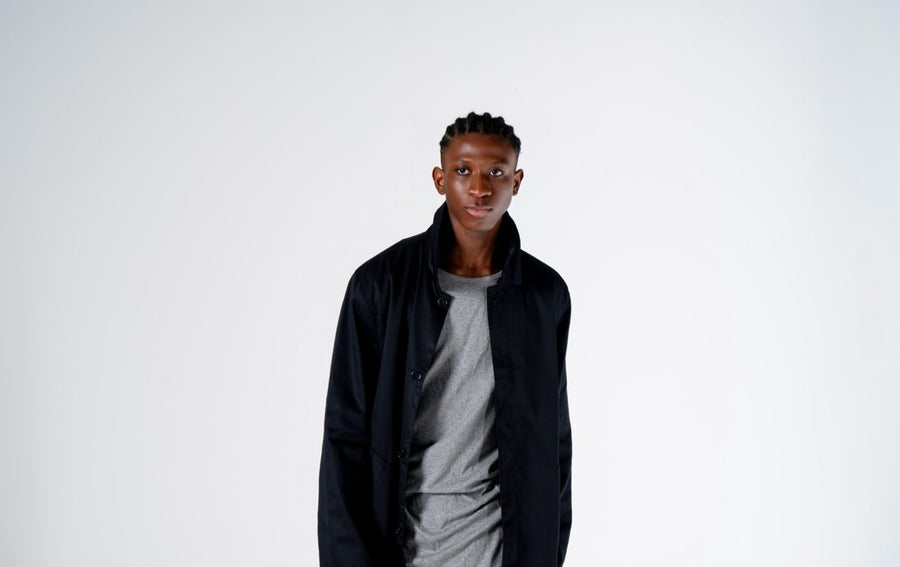 MILES : FLY FRONT LONG LOOSE JACKET