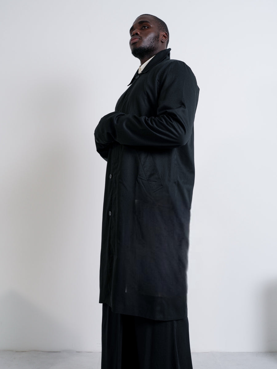 MILES : FLY FRONT JACKET / BLACK