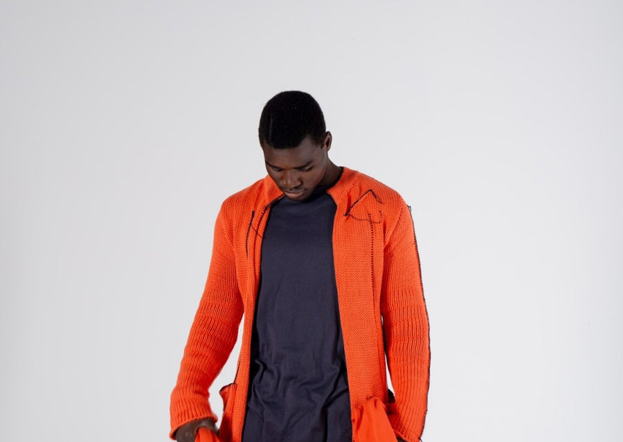 KOBBY : LOOSE JUMPER / ORANGE