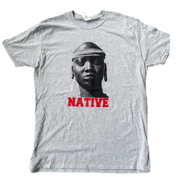 NATIVE : UNISEX TEE - GREY