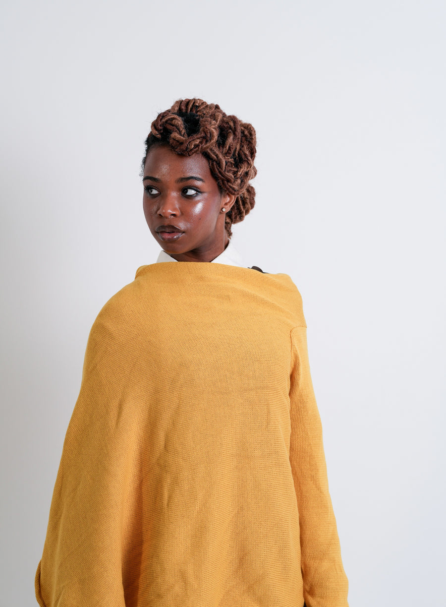 K / SHAWL WRAP / YELLOW