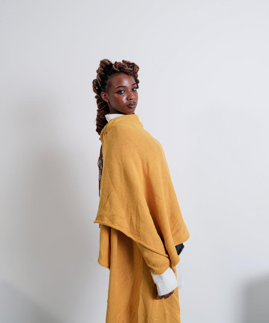 K / SHAWL WRAP / YELLOW