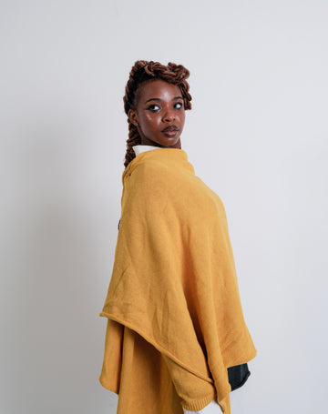 K / SHAWL WRAP / YELLOW