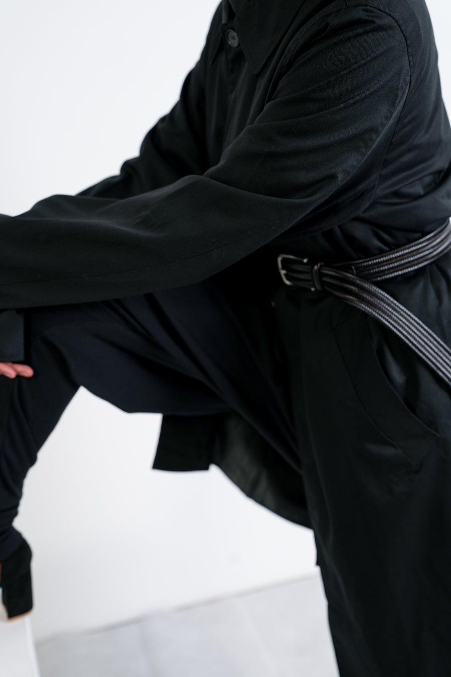 MILES : FLY FRONT JACKET /  BLACK
