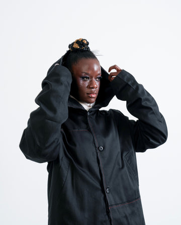 BONEY : HOODED LOOSE STYLE JACKET