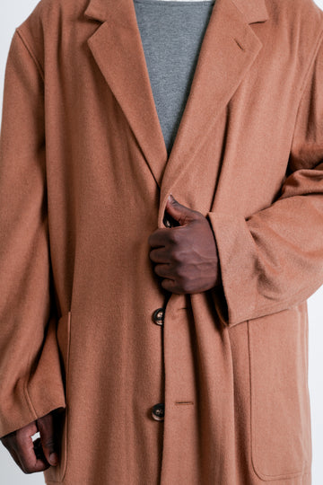 MACK : MENS LOOSE STYLE COAT / CAMEL