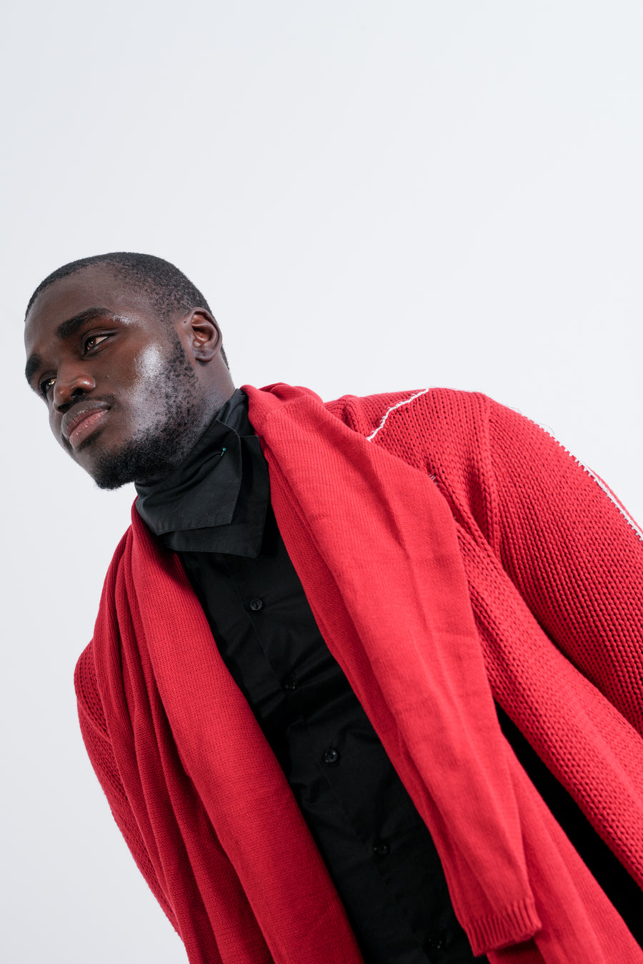 KOBBY : LOOSE JUMPER / RED